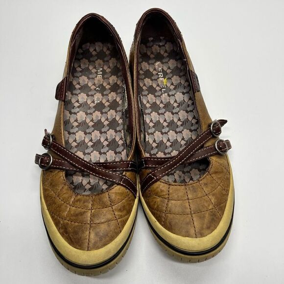 Merrell | Zodiac Golden Taupe Mary Jane’s Size 8/38.5 - Picture 1 of 8